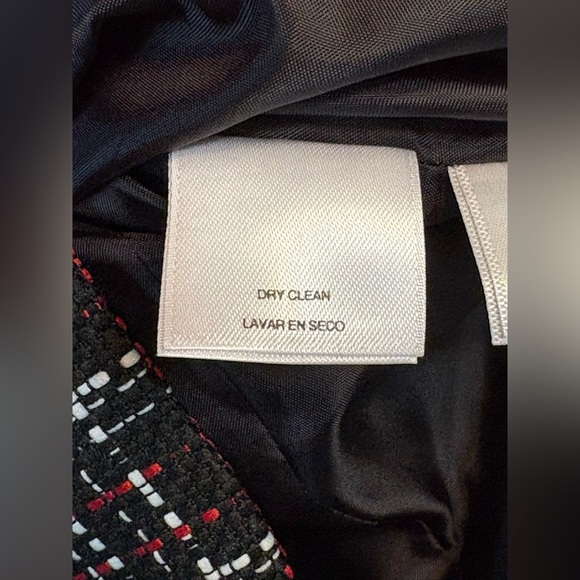 Kasper women's collarless tweed blazer with a plaid pattern size 6 - Picture 8 of 13